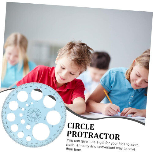 12pcs Círculo Protractor Redação Precisa Regra para Estudantes Ferramenta de Matemática Geométrica 1