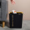 Simple Kitchen Garbage Container 10l Square Waste Storage Bin with Pressure Ring Design and Anti-Slip Bottom 5