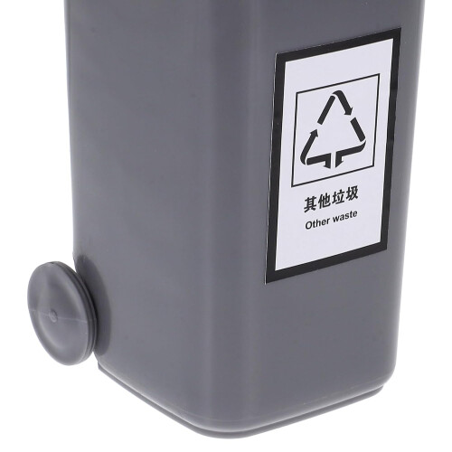 Miniature Trash Bin Small Trash Can Multi-Functional Storage Holder Pp Material Simple 2