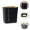 Simple Kitchen Garbage Container 10l Square Waste Storage Bin with Pressure Ring Design and Anti-Slip Bottom 8