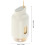 Bamboo Toothpick Holder with Sliding Press Lid Compact Desktop Toothpick Container Practical 2