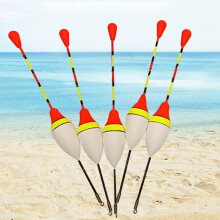 Lot de 10 flotteurs de pêche nanométriques de couleurs assorties, avec feu arrière fluorescent et flotteurs ovales à haute flottabilité.