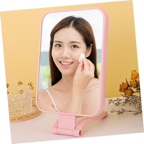 2pcs Beauty Mirror Foldable Square Mirror Creative Shaped for Women Bedroom Dressing Table 1