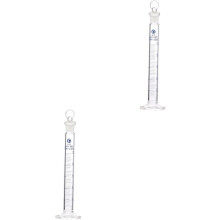 2 Stück verdickte Glasmesszylinder für Labormesszylinder-Stopfen