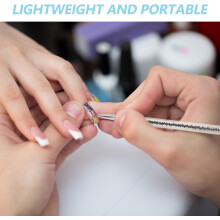 10 buc pensule cu două capete pentru unghii, pentru pictura Liner, punctare, vârf fin pentru consumabile de salon de unghii