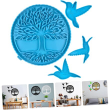 Prívesok na stromček Hummingbird, živicová forma, DIY silikónová nástenná socha, remeselná forma