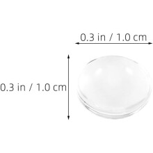 1000 cabochons ronds en verre pour la création de boucles d'oreilles, colliers, pendentifs, bagues et bijoux camée.