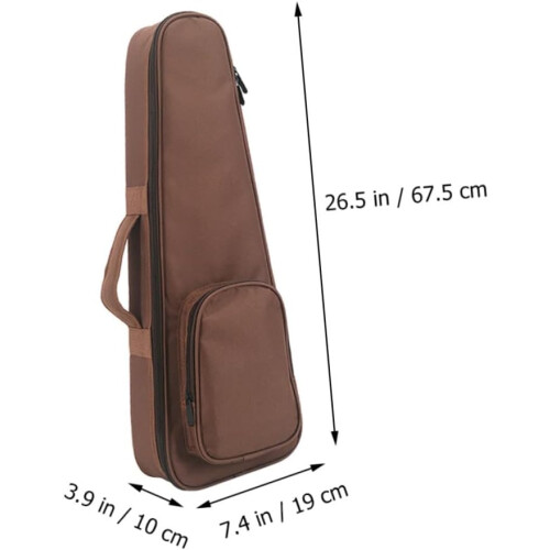 23 polegadas 26 polegadas Ukulele Carrier Bag leve Oxford pano cintura de ombro reutilizável instrumento de música bolsa de armazenamento 1