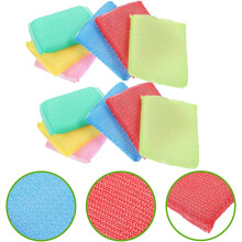 Esponjas de limpeza de cozinha 4pcs com almofadas de esfregagem sem arranhões, esfregadores de fibras ultrafinas sem odor