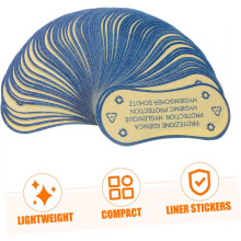 100Pcs Adhesive Protective Swimwear Stickers 4.8X11Cm Blue Underpants Hygiene Warning Labels