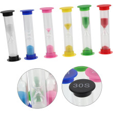 12pcs Boys and Girls Timer Set Plastic Hourglass Timers for Cooking Brushing Teeth and Playing Educational Games