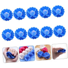 Palline per bucato, 10 pezzi, in plastica blu, anti-groviglio per lavatrice e casa.