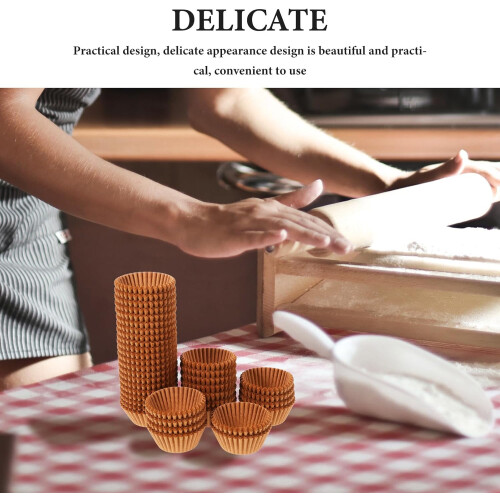 1000pcs Cake Baking Cups Cupcake Baking Wrappers Paper Lightweight Delicate Appearance 2
