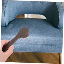 2 buc Perie de pantofi cu coamă de cal pentru curățarea și lustruirea pantofilor din piele, peri moi de coamă, mâner ergonomic