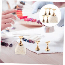 10 st magnetiska nagelställ med snygg bas för nagelövning och display säker hållare för gör-det-själv-salongtillbehör