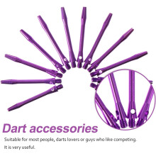 12 pezzi Aste per freccette in lega di alluminio 2Ba 45 mm viola leggere universali resistenti all'usura Accessori