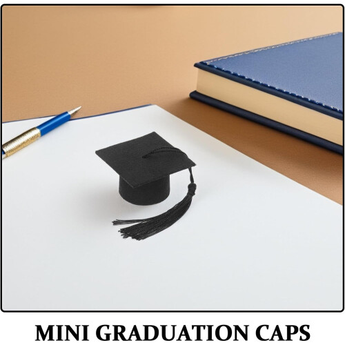10pcs Mini Graduation Hats Graduation Bottle Toppers 2