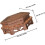 Rustic Brown Wood Display Stand for Teapot and Delicate Crafts, Hexagonal Shape 1