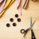 100Pcs Retro Tortoise Shell Plastic Mushroom Buttons 20Mm Dome Shape Round Sewing Buttons 6