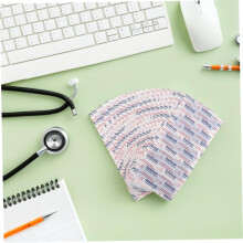 100 stuks zelfklevende pleisters met ademende, niet-klevende pads, flexibele PE-wondpleisters