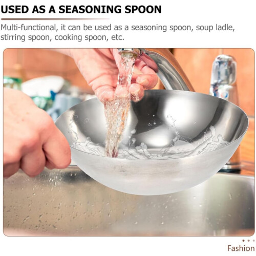 Stainless Steel Water Spoon 41x20cm Silver Rust Proof Multi-Functional Kitchen Accessory for Cooking 2