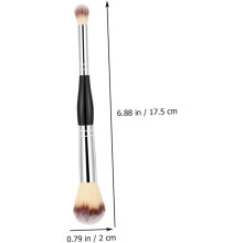 2 Stück doppelseitige Make-up-Pinsel zum Auftragen von losem Puder
