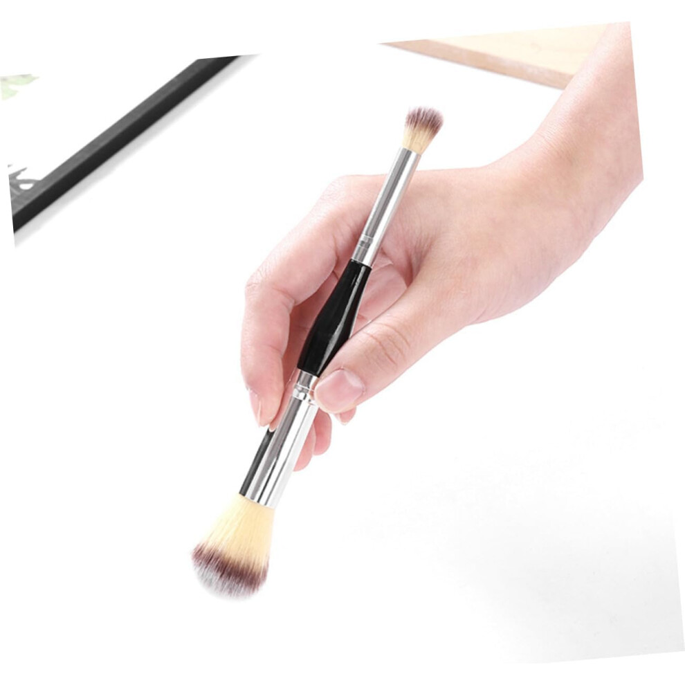 Hkhbjs 2Pcs Dual Ended Loose Powder Applicator Makeup Brush
