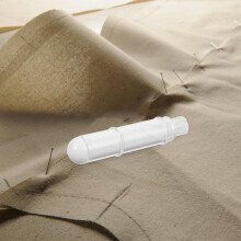 2 recambios de tiza blanca para tela con tapa para costura, manualidades y marcado de tela. Bolígrafos de tiza profesionales para costura.
