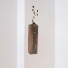 Wandpflanzenhalter aus Holz, Wandvase aus Kiefernholz, schick und elegant, zum Aufhängen von Pflanzen und Blumen