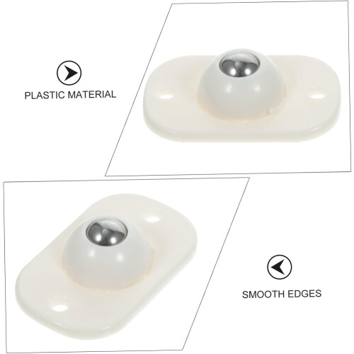 Rodas de roda auto-adesivas de aço inoxidável 1,77 x 1,10 x mini rodas giratórias de 0,55 polegadas 1