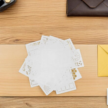 Set di 16 stencil per journaling per disegnare e dipingere fai da te, modelli in plastica riutilizzabili per scrapbooking