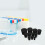 Rubber Stoppers and Sturdy Solid Rubber Material Black 11pcs Tapered High Sealing Performance 5