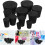 Rubber Stoppers and Sturdy Solid Rubber Material Black 11pcs Tapered High Sealing Performance 8