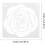 16 Sheets Reusable Flower Stencils Multi-Function Printing Stencil Pet Material Odorless 8