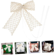 2 Stück Schleifen aus Spitze zur Dekoration von DIY-Partys, elegant für Tortenboxen