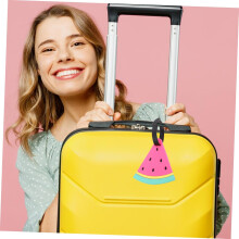 Watermelon Luggage Tag PVC Travel Id Label Summer Suitcase Tags for Women Girls Holiday Beach Baggage Identifier