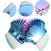 2 cepillos para polvo de uñas para manicura, pedicura, maquillaje, cosméticos y aplicadores de base para limpiar el polvo de uñas cromado.