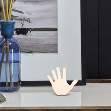 10 stk. håndformede treutskjæringer til DIY-håndverk, trebiter med fin tekstur