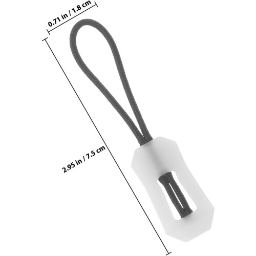 10pcs Glow-in-the-Dark Zipper Pull Tabs Rope Wear-Resistant Plastic Small Zipper Pullers Easy Installation Suitable