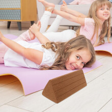 Blocchi yoga triangolari in sughero, ad alta densità, leggeri e morbidi.