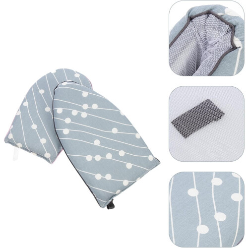 2pcs Handheld Ironing Board Ironing Plate Mini Size Cotton Material Multipurpose