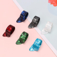 12pcs Celluloid Guitar Thumb Picks for Guitar and Bass Ultra Thin Nail Plectrums to Protect Fingers