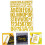 12pcs DIY autocolantes alfabeto número autocolantes 0,8-1,6 polegadas impermeáveis folha de ouro carta decals 3