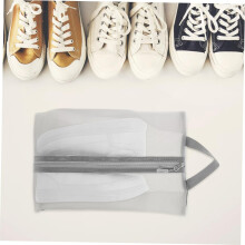 2 bolsas de malla para zapatos, ligeras y resistentes, con asa portátil.