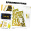 12pcs DIY autocolantes alfabeto número autocolantes 0,8-1,6 polegadas impermeáveis folha de ouro carta decals 8