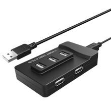 Auto USB2.0 Lade Extender 7 Port Erweiterte USB Splitter