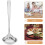 2pcs Stainless Steel Sauce Ladle with Ergonomic Handle for Kitchen Use 4