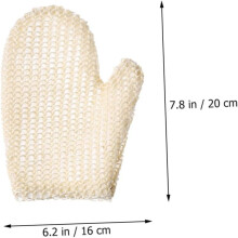 Luvas de banho exfoliantes 2pcs confortável tecido corpo esfregar luvas pele morta removedor para tipos de pele