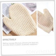 Gants de bain exfoliants (lot de 2) - Gants de gommage corporel tissés confortables - Éliminent les peaux mortes - Convient à tous types de peau