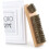 2pcs Wood Handle Shoe Brush with Bristles Arc-Shaped Design 3
